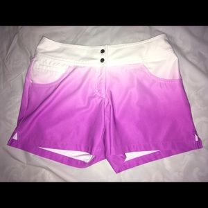 Slazenger Women’s Golf Shorts Size 2 Purple white